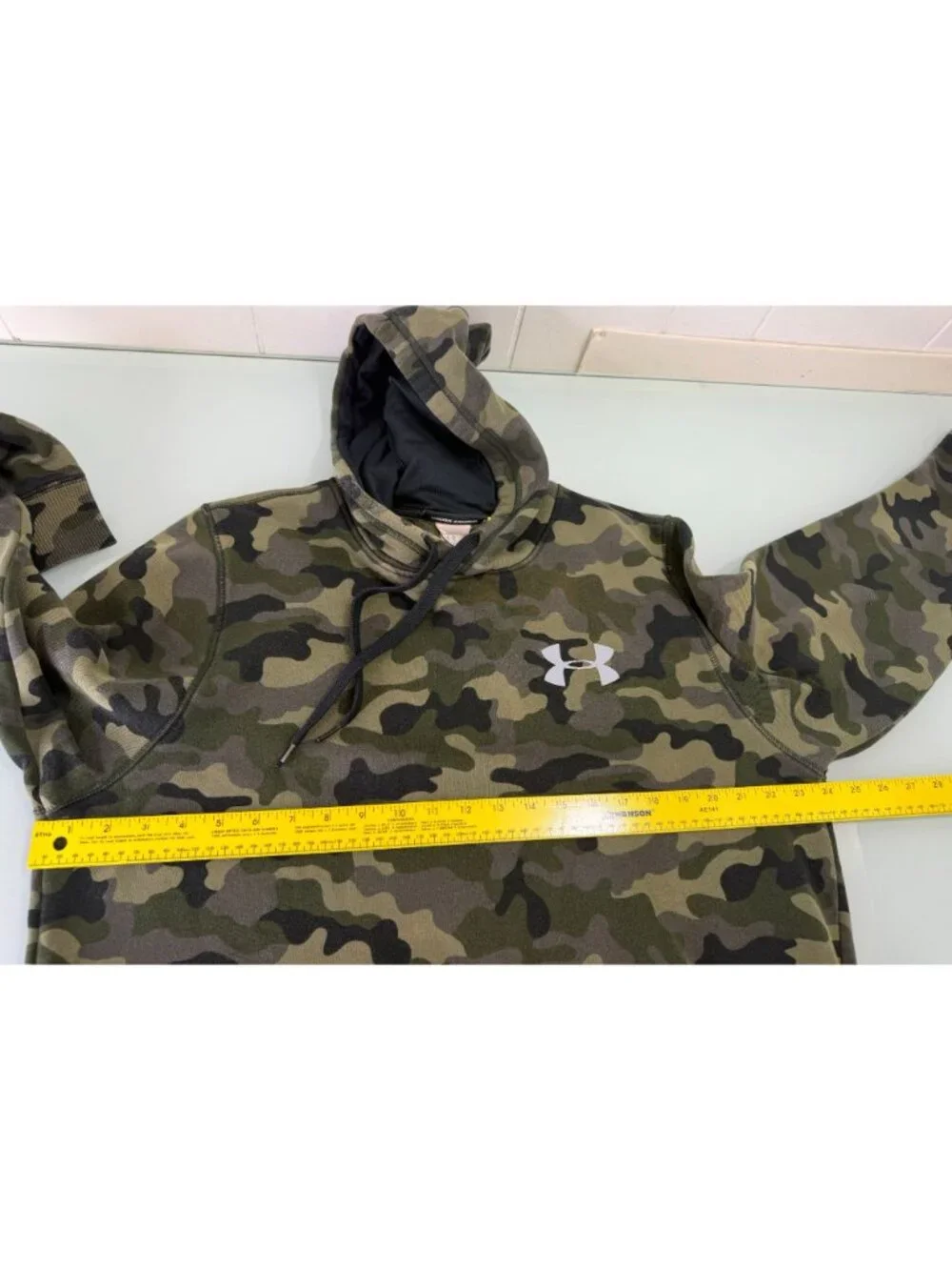 Under Armour Hoodie Sweatshirt Pullover Mens M Fleece Camouflage Military Camo - Picture 4 of 8
